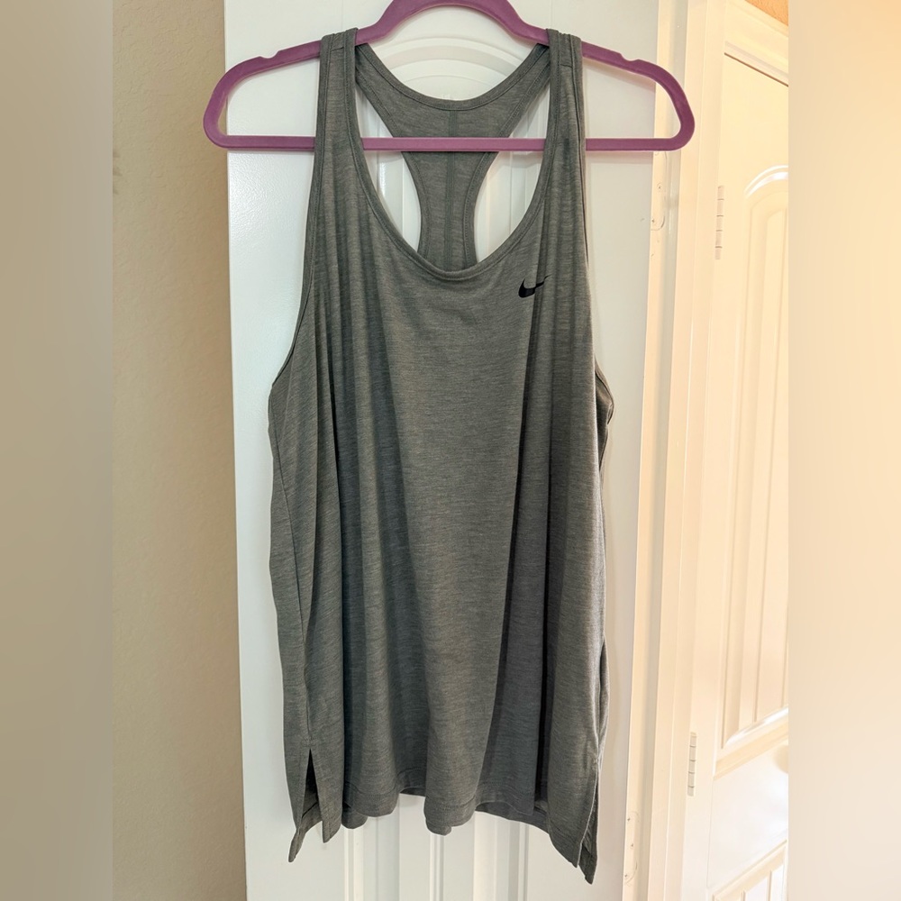 Nike Women's Heather Olive Tank Top